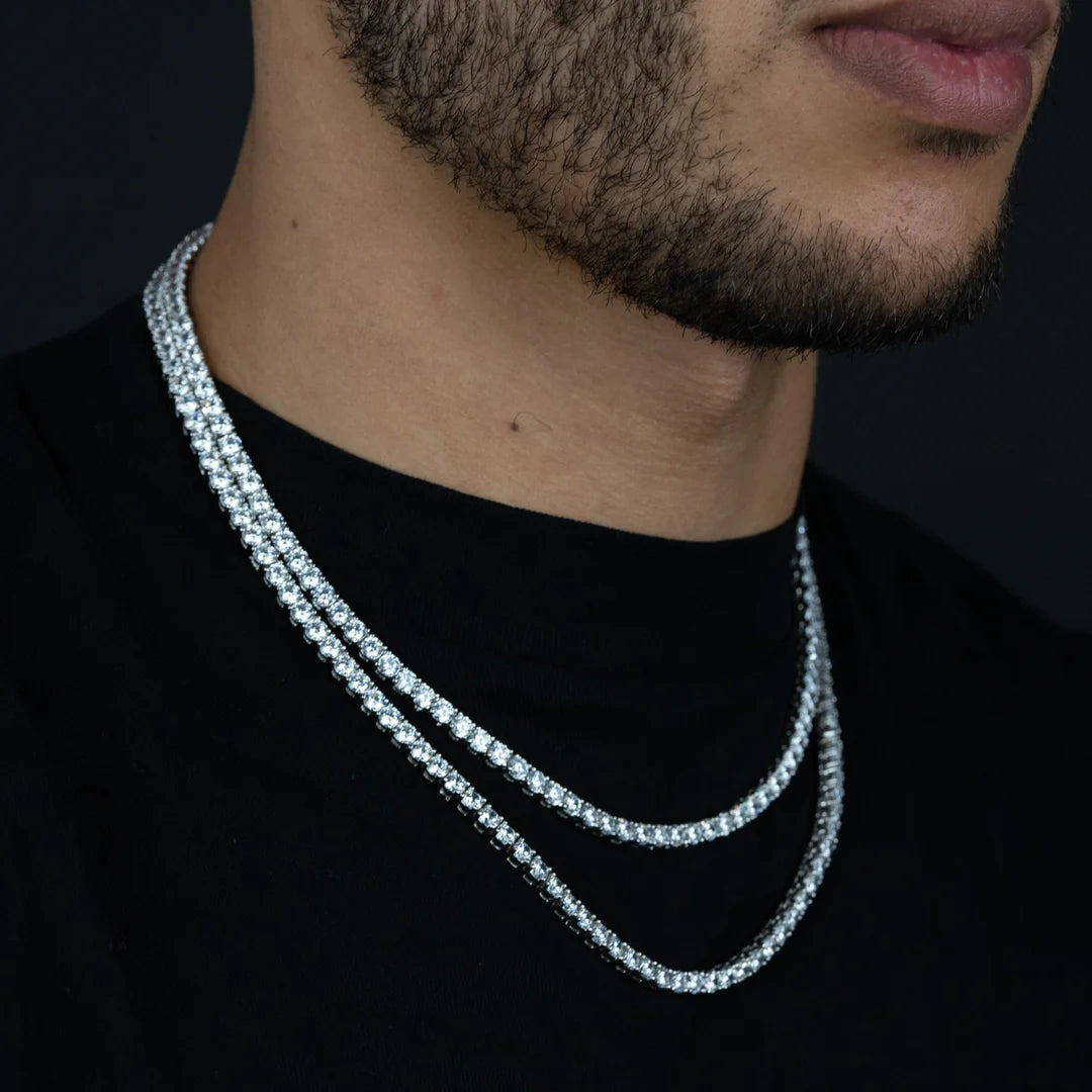 4MM ROUND SILVER TENNIS CHAIN