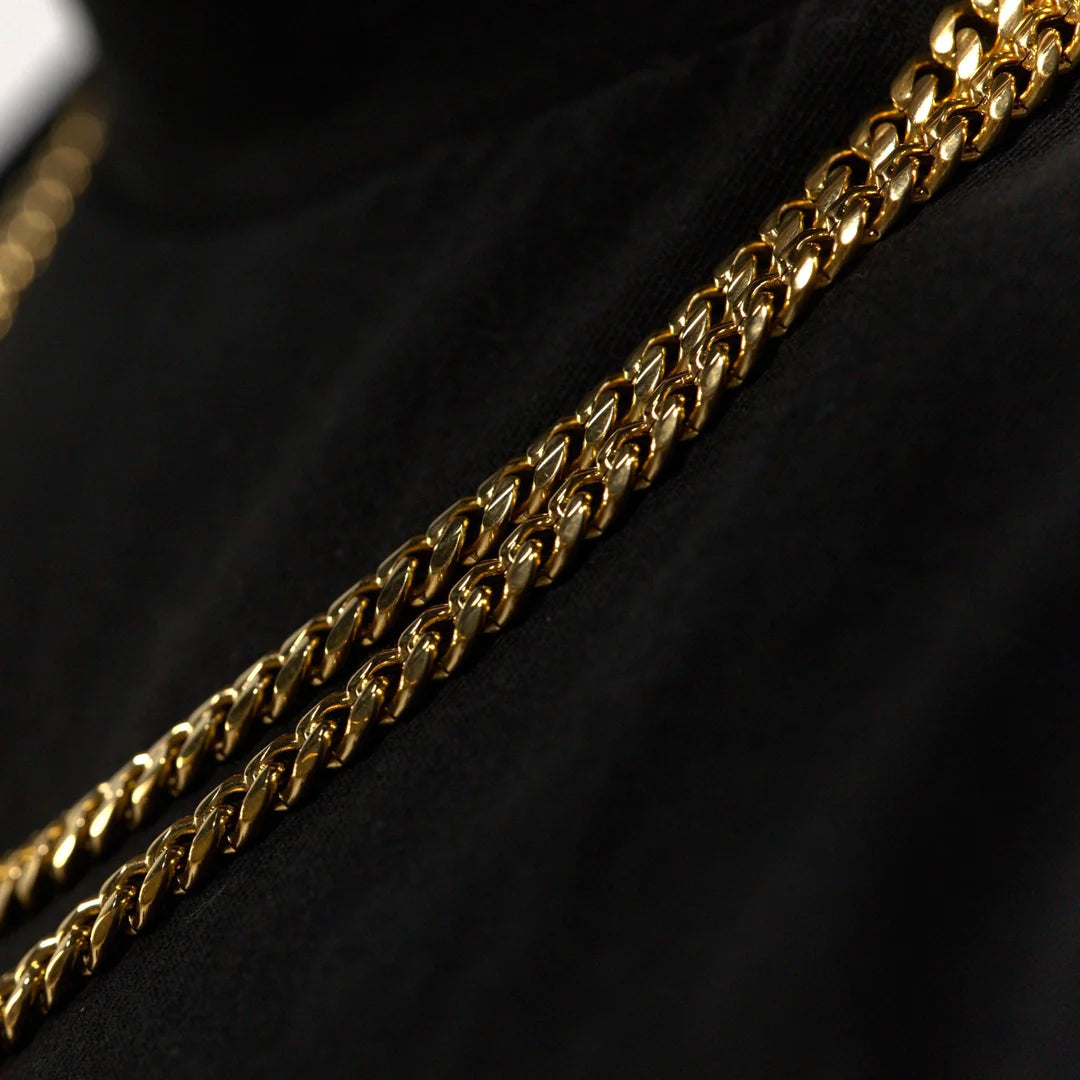 GOLD 6MM MICRO CUBAN CHAIN STAINLESS STEEL