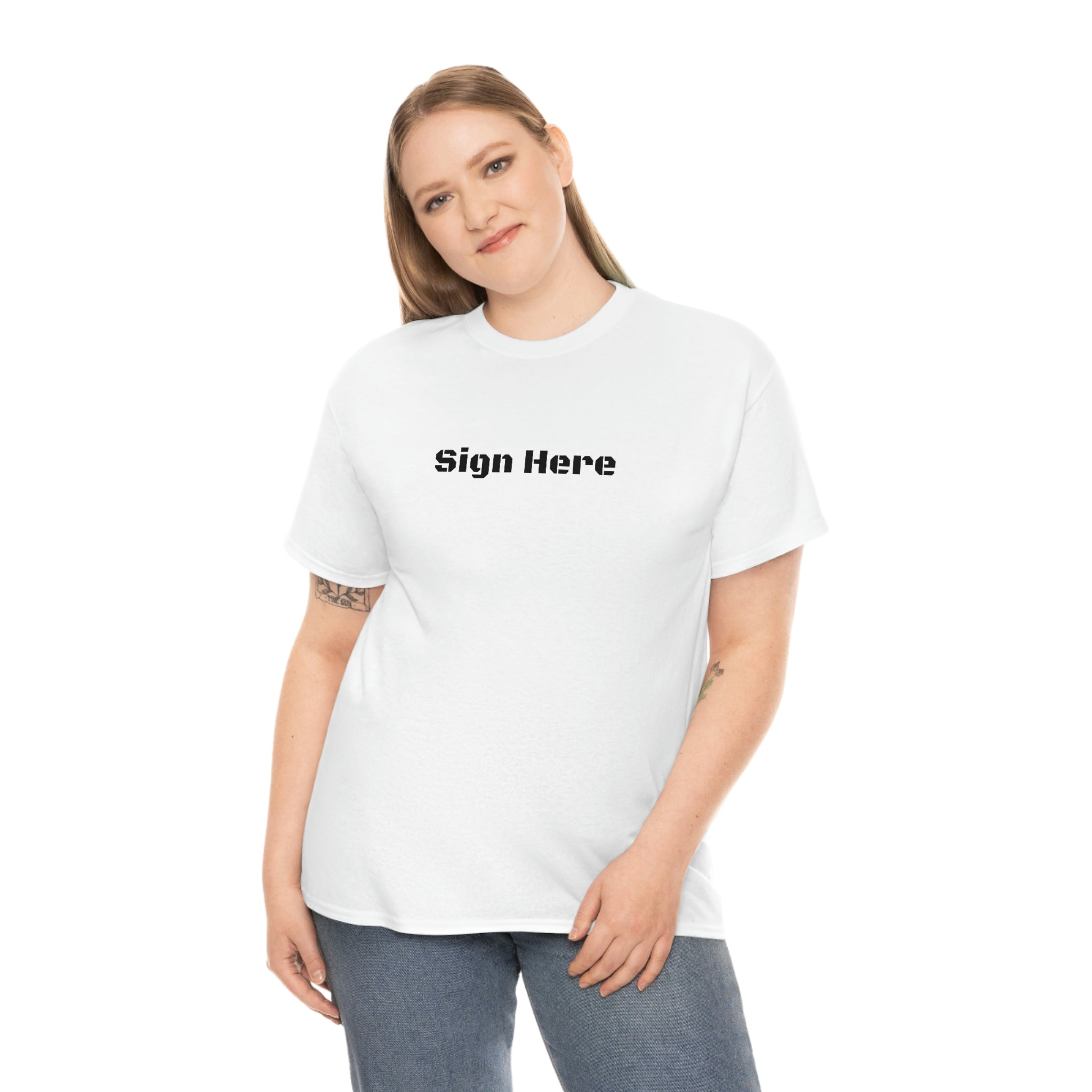 'Sign Here' Clubbing T-shirt