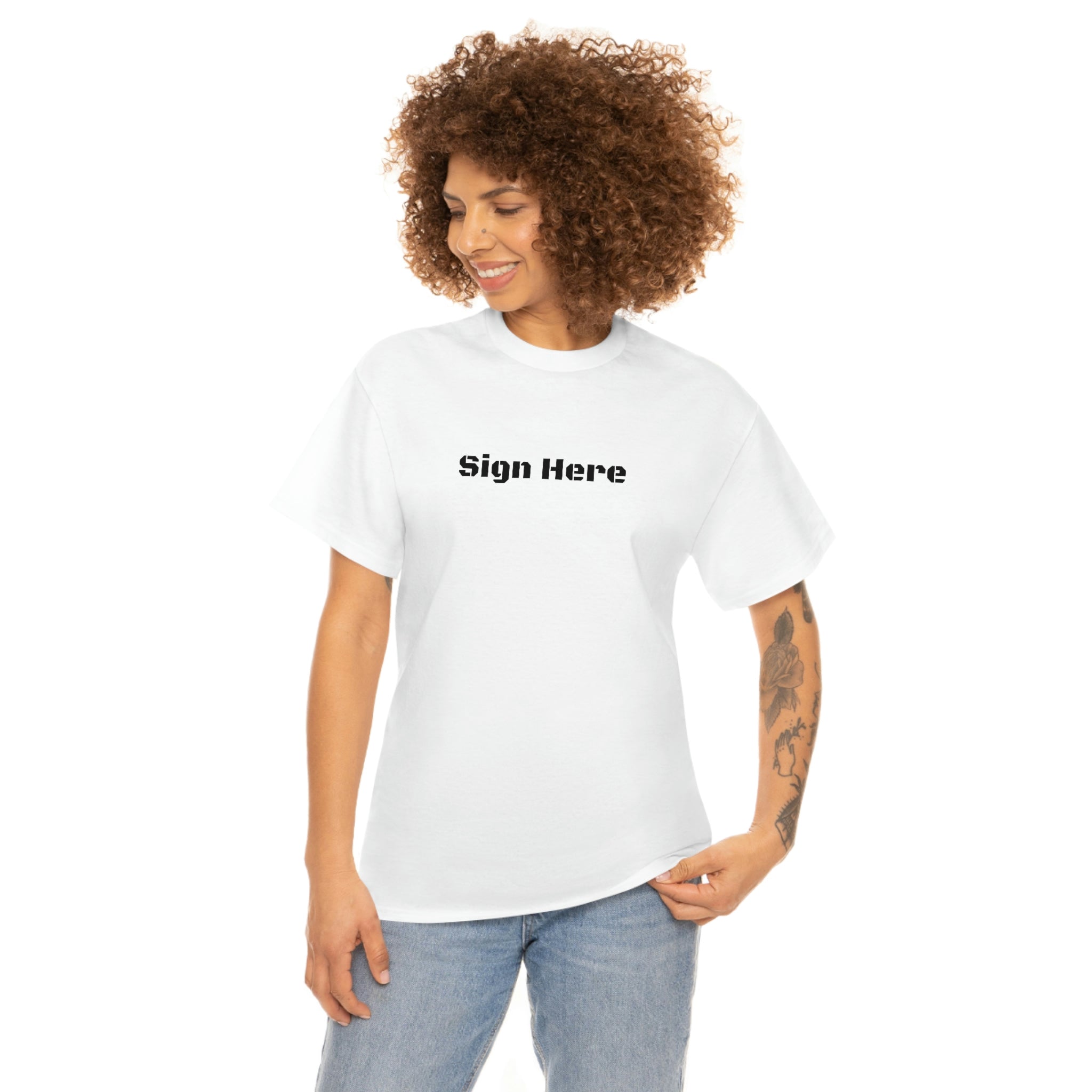 'Sign Here' Clubbing T-shirt